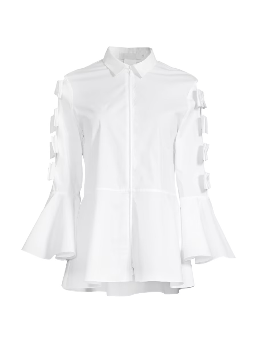 Peintre Poplin Bow Blouse | Saks Fifth Avenue