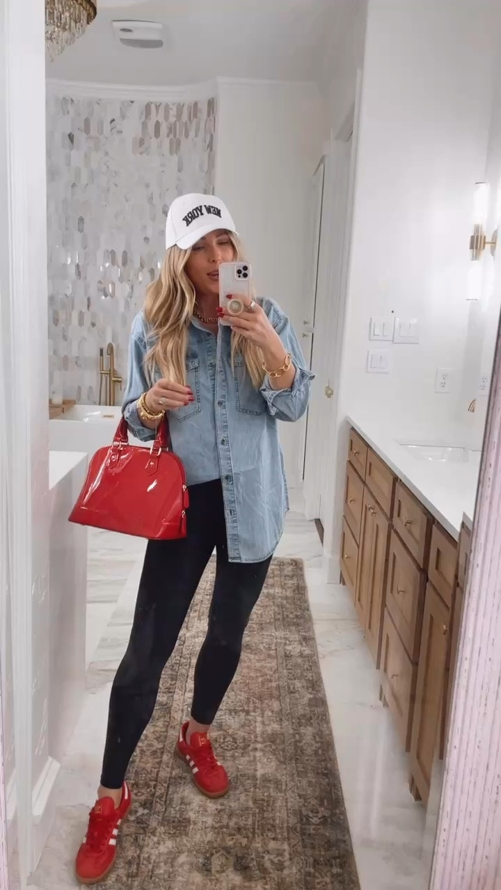 Button down chambray top fits tts, wearing medium 8. Work outfit. Walmart outfit. Walmart fashion. Travel outfit. Workwear Workwear. Sweater. Wedding guest dress. Spring wedding. Country concert. Valentines. Valentine’s outfit. Winter fashion. Sized up to a large in the leggings  and tank. Loungewear. Winter outfits. Holiday outfit. Daily deal. End of season sale. Walmart. Leggings. Lululemon sale. Workout. Athleisure, leggings. Fitness. Valentine’s Day. Workout shorts 



#LTKSaleAlert #LTKWatchNow