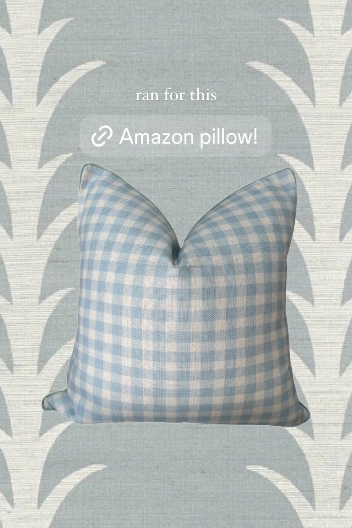 Amazon pillow! Adore this blue gingham and it’s perfect for so many spaces! 

Boys room, nursery, living room, bedroom, traditional, grandmillennial 