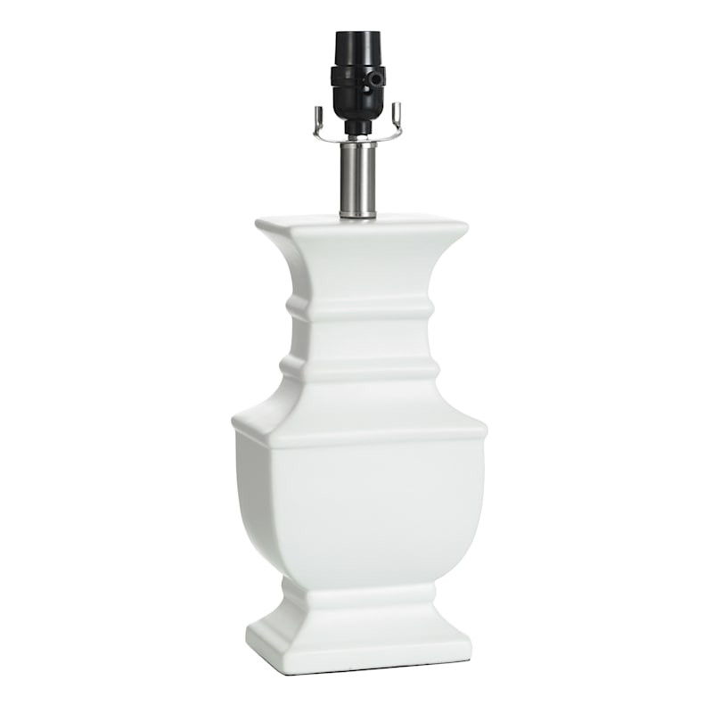 Grace Mitchell Traditional White Ceramic Accent Lamp, 17" | At Home