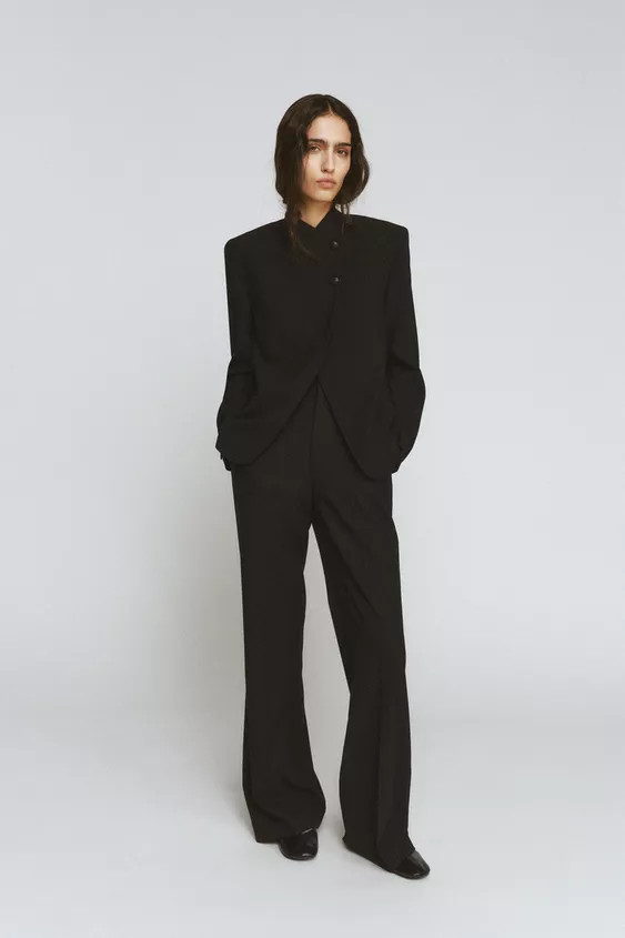 HIGH NECK BUTTONED BLAZER ZW COLLECTION | Zara UK