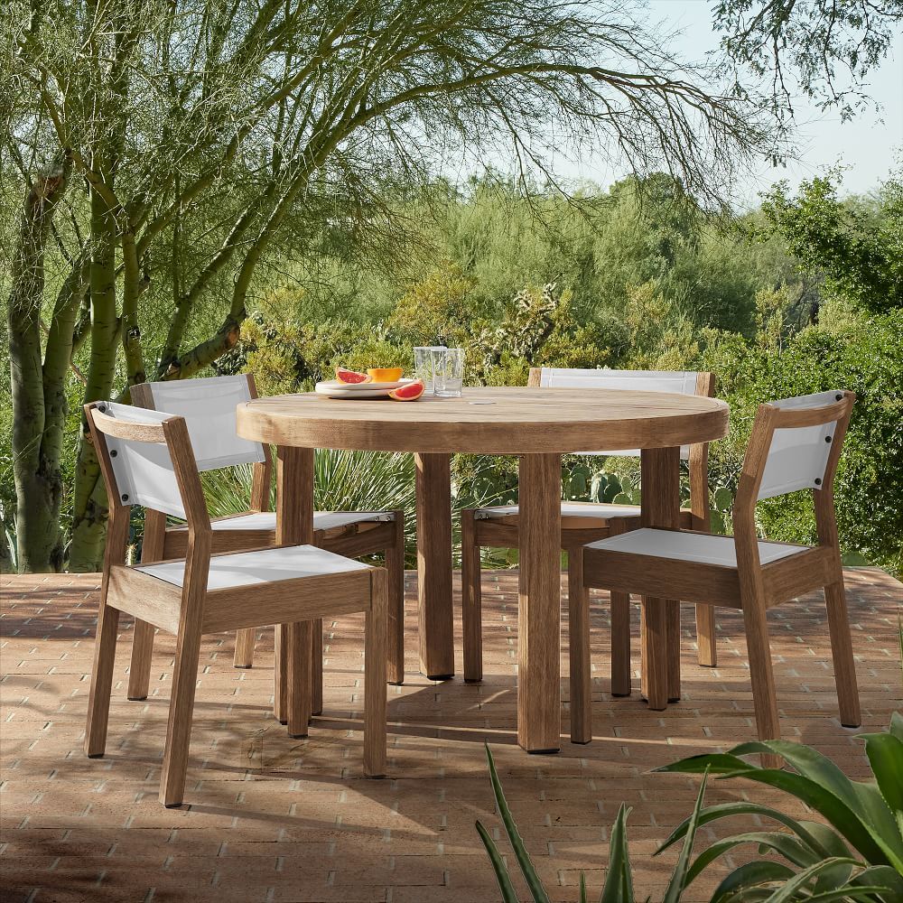 Portside Outdoor Stacking Dining Chair (Set of 2) | West Elm (US)