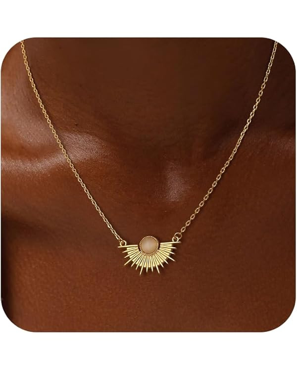 CHESKY Layered Necklaces for Women Trendy,Dainty 14K Gold Pendant Necklace Simple Layering Neckla... | Amazon (US)