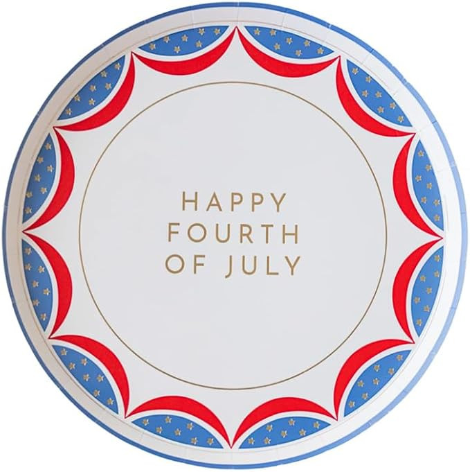 Happy Fourth of July Paper Luncheon Paper Plates | Amazon (US)