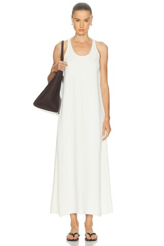 Scoop Neck Sablé Dress | FWRD 