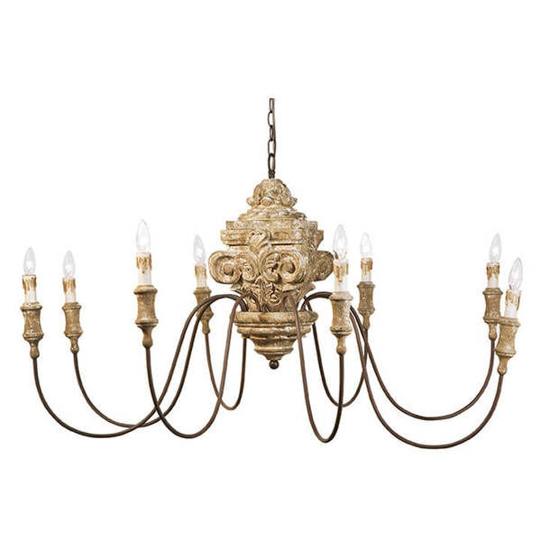 Wood Carved Chandelier | Scout & Nimble