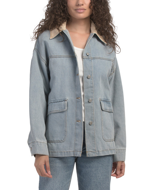 Maxi Denim Coat | TJ Maxx