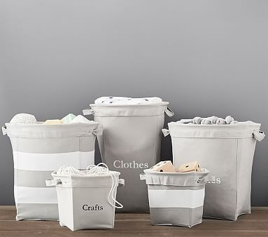 Gray Canvas Storage | Pottery Barn Kids
