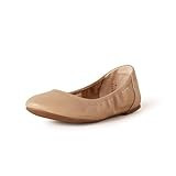 Amazon Essentials Women's Belice Slip On Ballet Flat, Beige, 12.5 | Amazon (US)