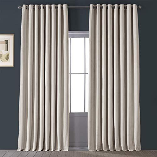 HPD Half Price Drapes Grommet Signature Blackout Velvet Curtain Extra Wide 100 X 108 (1 Panel), | Amazon (US)