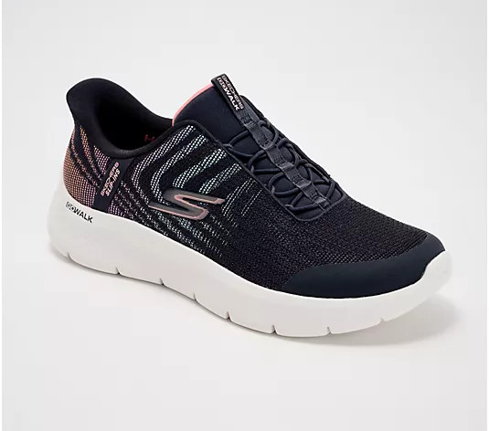 Skechers Slip-ins GO WALK Flex Bungee Lace Sneakers - Nova - QVC.com | QVC