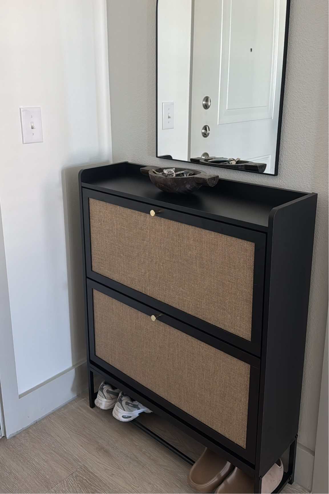 Shoe entry storage cabinet 🫶🏻

#LTKHome