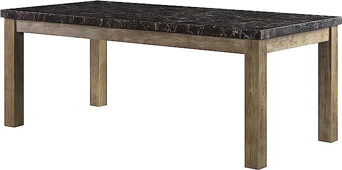 Acme Furniture Charnell Dining Table, Black, Oak | Amazon (US)