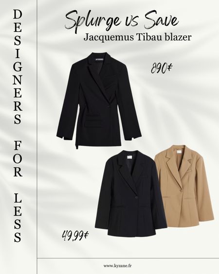 The best dupe of the Jacquemus cinched Tibau blazer 

#designerdupe #luxuryforless #saveorsplurge #fashiondupe #ltkeurope #jacquemus #blazer 

#LTKeurope #LTKstyletip #LTKFind