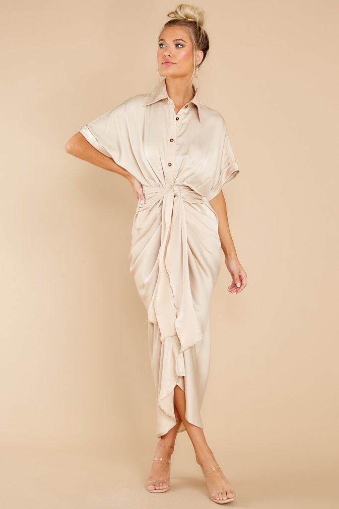 Brunch Date Sand Maxi Dress | Red Dress 