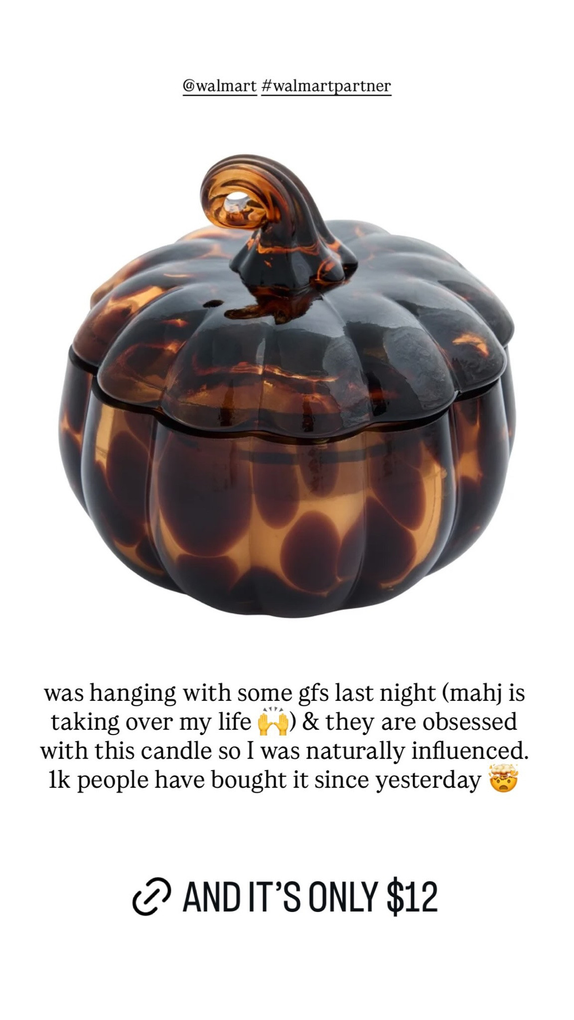 was hanging with some gfs last night (mahj is taking over my life i) & they are obsessed with this candle so I was naturally influenced. 1k people have bought it since yesterday AND IT'S ONLY $12

#LTKHome #LTKstorytime
