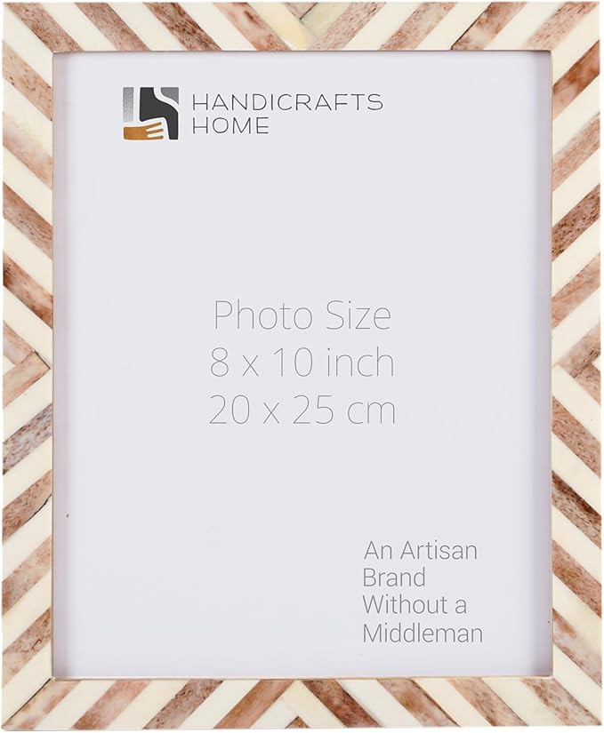 Handicrafts Home Picture Photo Frame Chevron Herringbone Art Inspired Vintage Wall Decor Gift Fra... | Amazon (US)