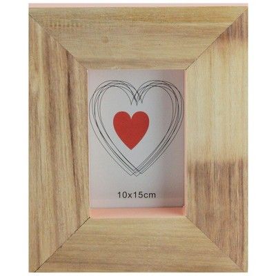 Kaemingk Basic Luxury Wood Picture Frame with Peach Pearl Accented Edges 10" | Target