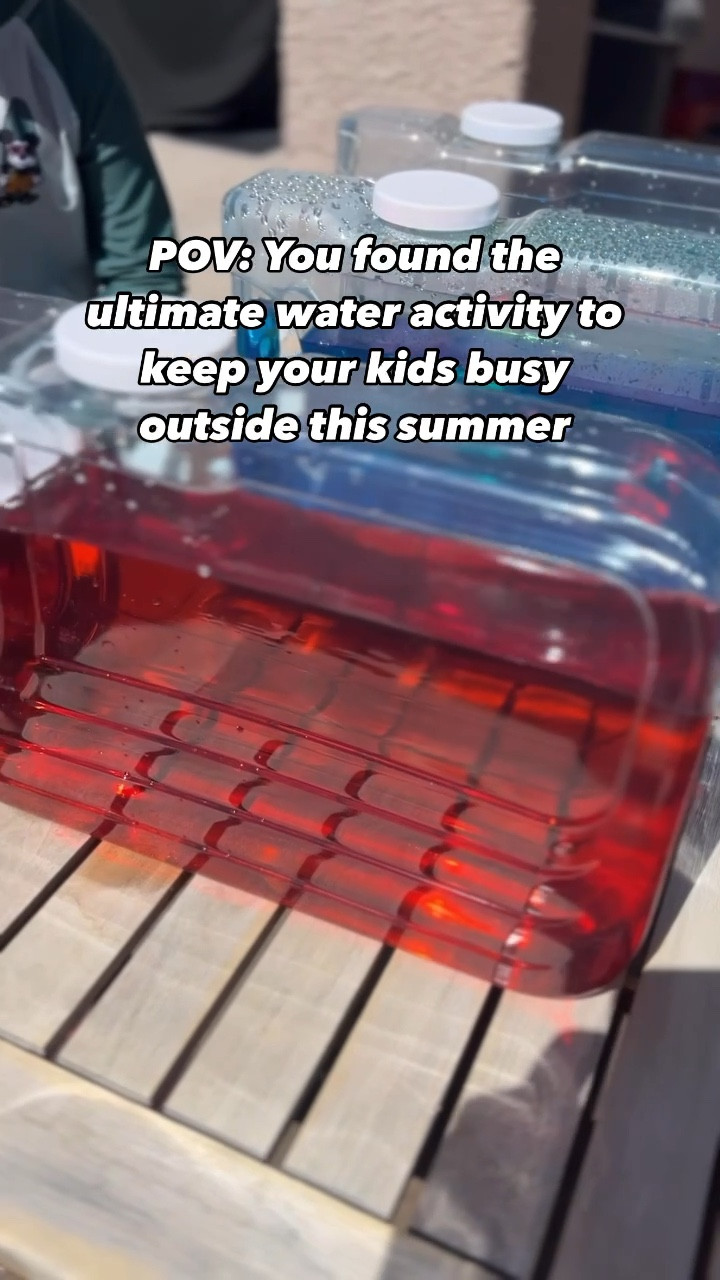 This self-serve color mixing station was the star of the show at our play date with 11 kids 5 years old and under. Highly recommend these water dispensers for outdoor play!

#LTKFamily #LTKKids #LTKSeasonal