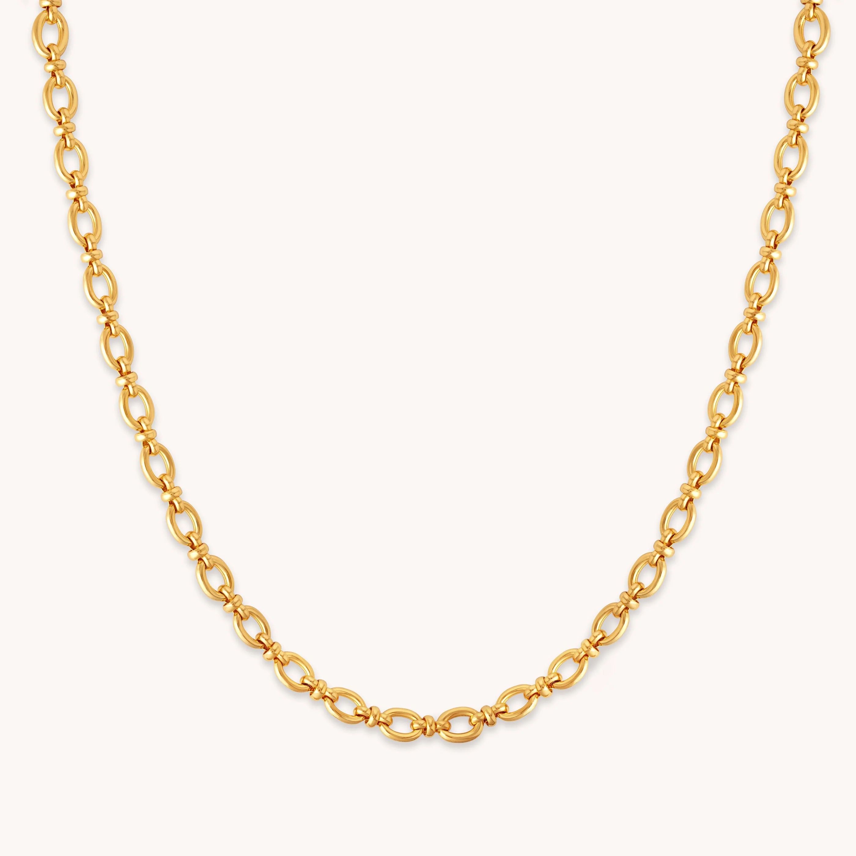 Gold Open Link Chain Necklace | Astrid & Miyu Necklaces | Astrid and Miyu