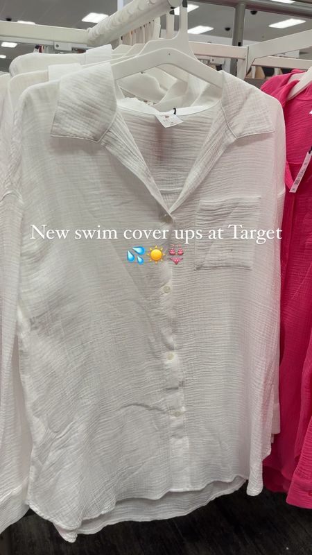Sharing these new gauze swim cover ups from Target. They are lightweight and come in a few colors. My go to cover up all summer long. ☀️👙💦

#LTKswim #LTKSeasonal #LTKfindsunder50