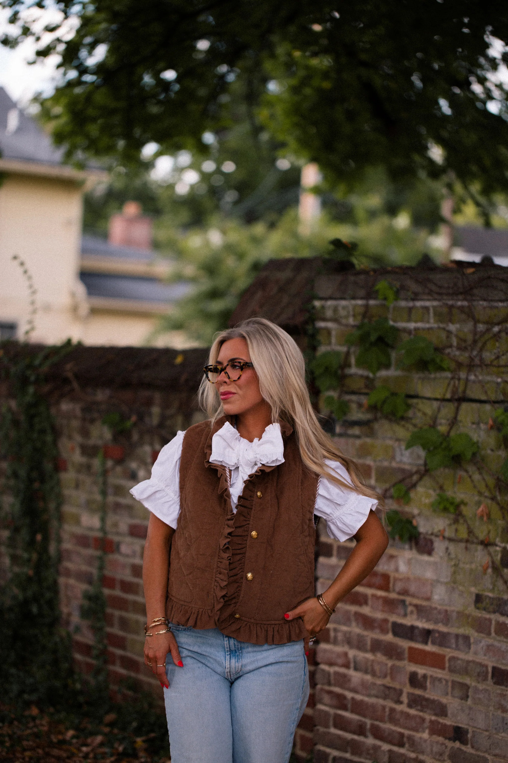 Vivienne Vest in chocolate | Elizabeth Wilson Designs