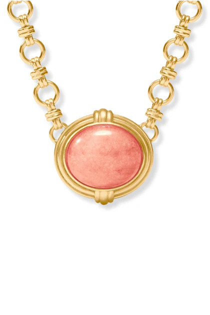 Julie Vos Portofino Melon Jade Demi Necklace | The Willow Tree