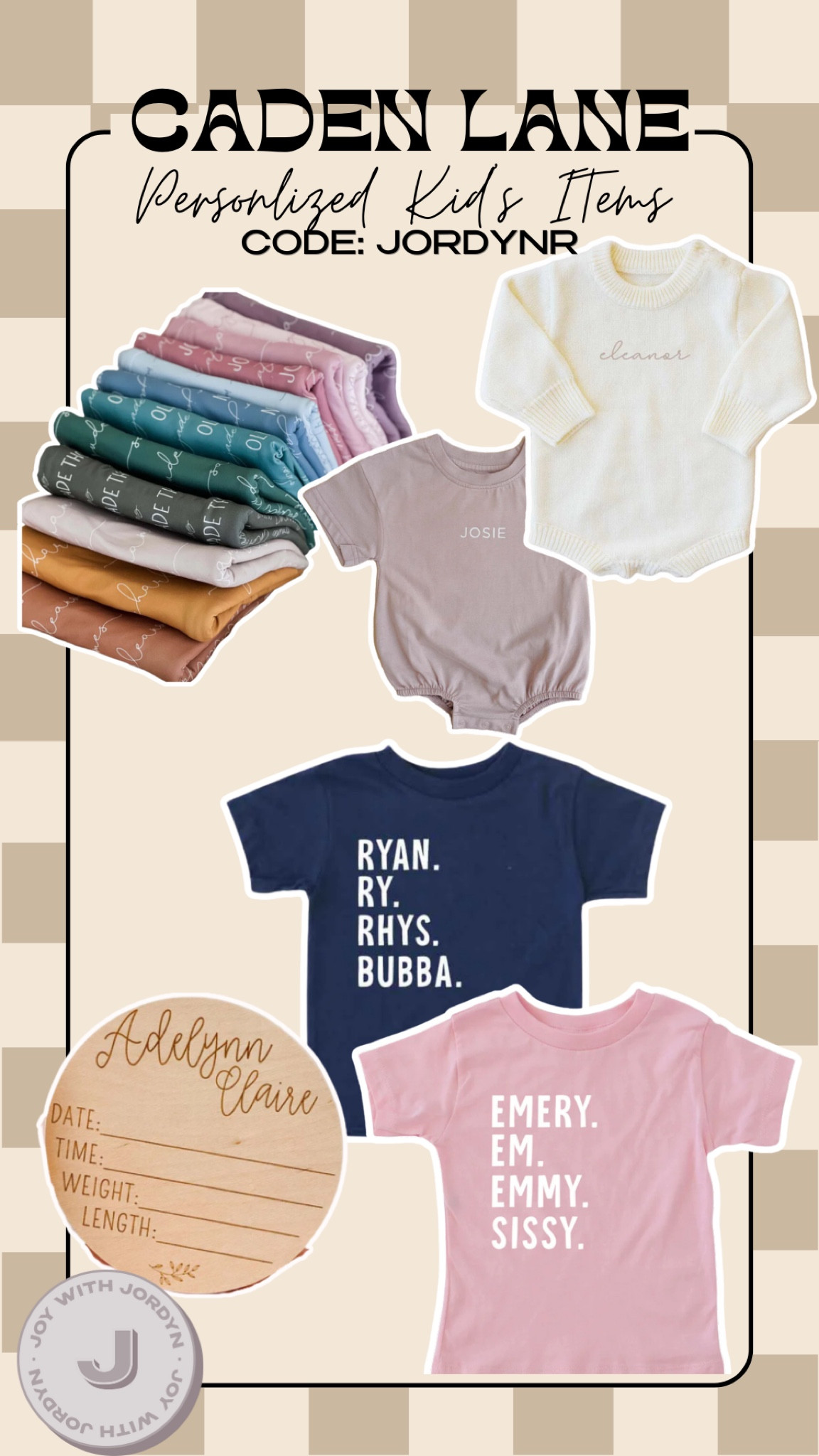 NEWBORN PERSONALIZATION: I loved caden lane to get our name items for birth and announcing our daughter! my code works for the entire caden lane site for 20% off with code "jordynr”

#LTKbaby #LTKkids #LTKfamily