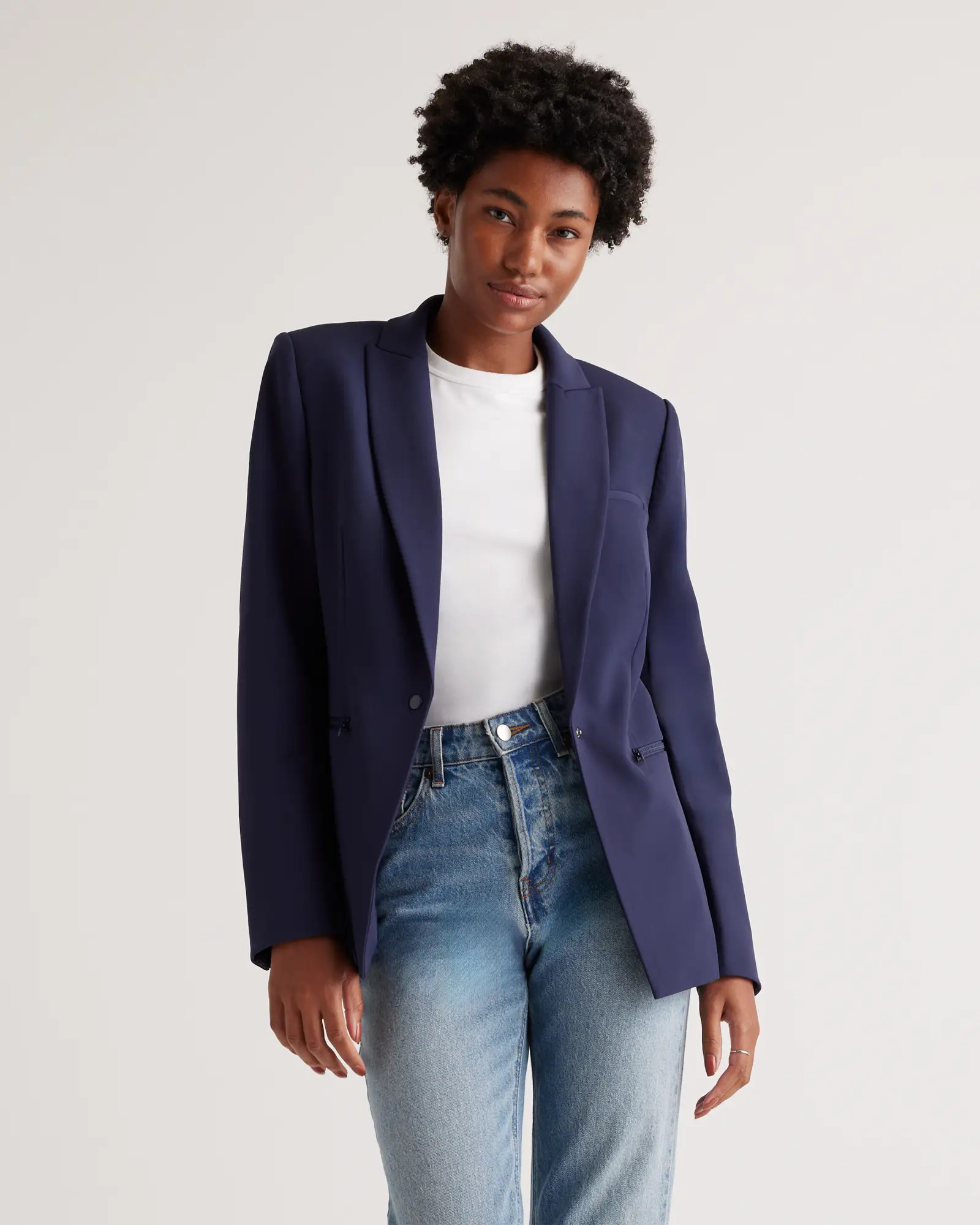 Scuba Single Breasted Convertible Blazer | Quince