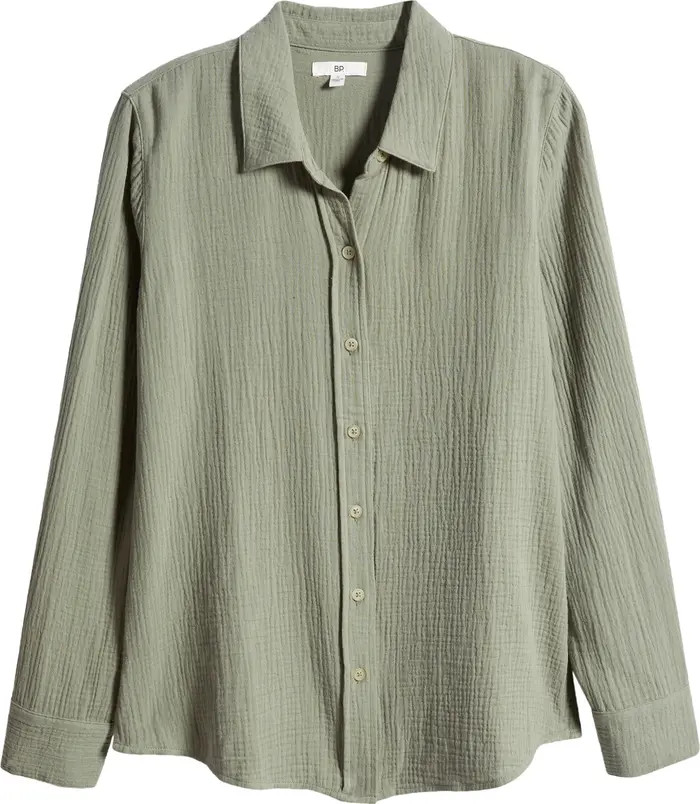 Gauze Button-Up Shirt | Nordstrom
