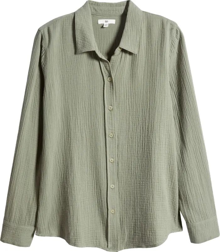 Gauze Button-Up Shirt | Nordstrom