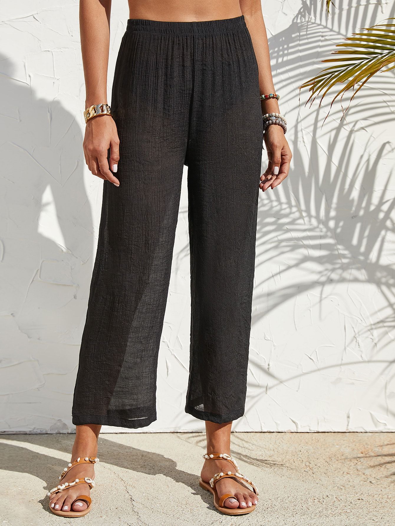 Solid Cover Up Pants | SHEIN