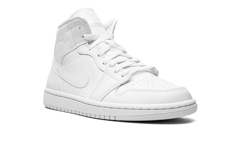 AIR JORDAN 1 MID WMNS "Triple White 2022" | Stadium Goods KR