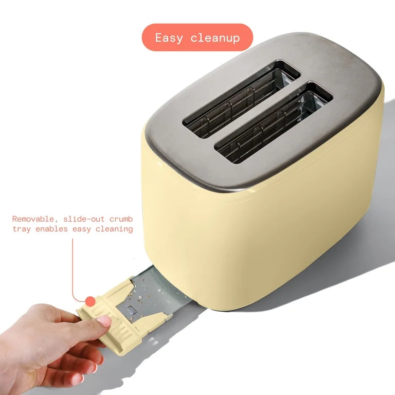 Beautiful 2 Slice Toaster with Touch-Activated Display, Buttercream by Drew Barrymore | Walmart (US)