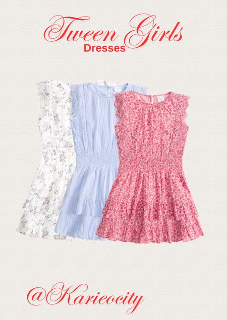 Dresses for Tween Girls 
20% off in bag 

Tween Girls// Girls dresses// Church dresses for girls// kids// Smocked waist dresses// Sale// 

#LTKFindsUnder50 #LTKSaleAlert #LTKKids