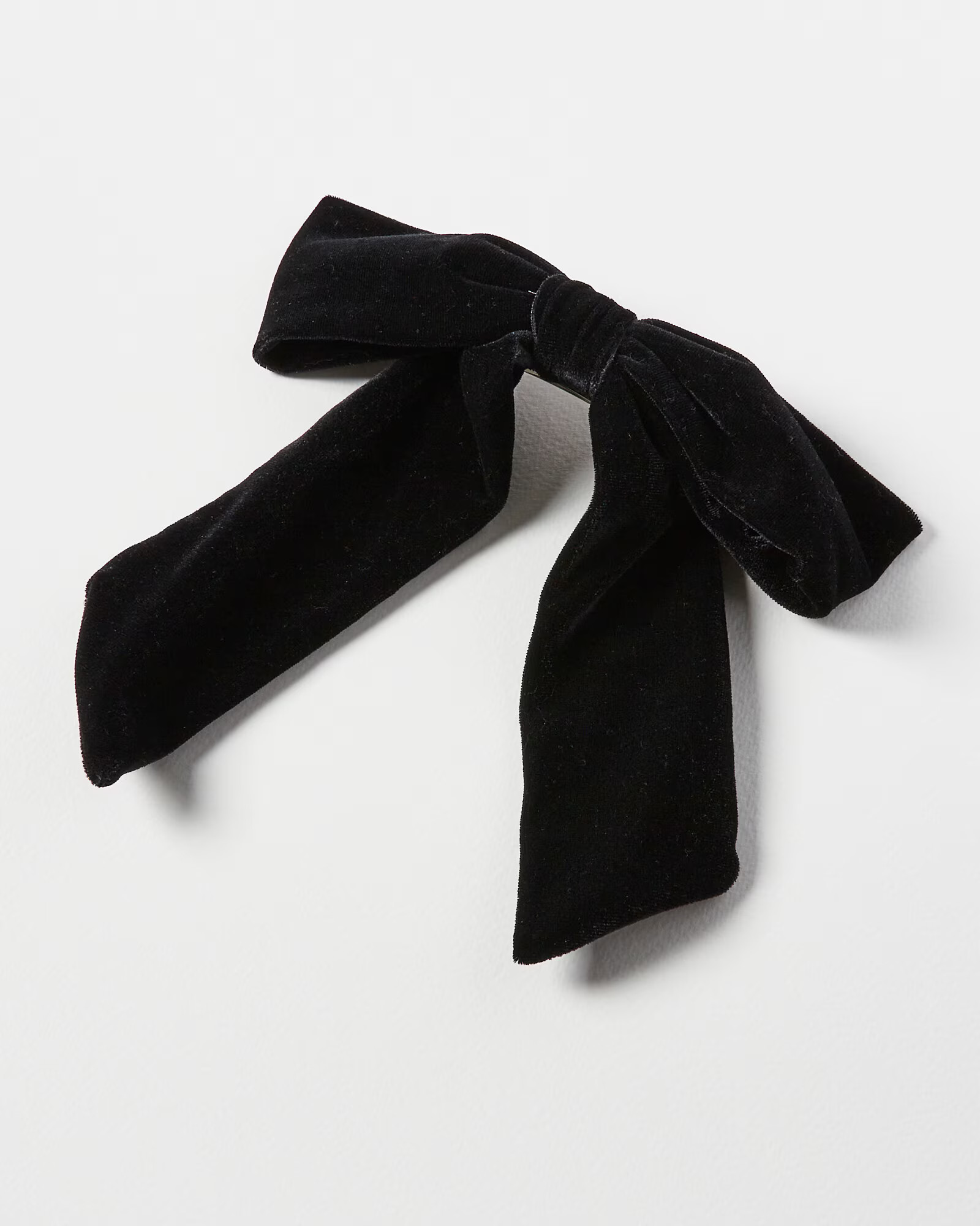 Elera Black Velvet Bow Barrette Hair Clip | Oliver Bonas | Oliver Bonas (Global)