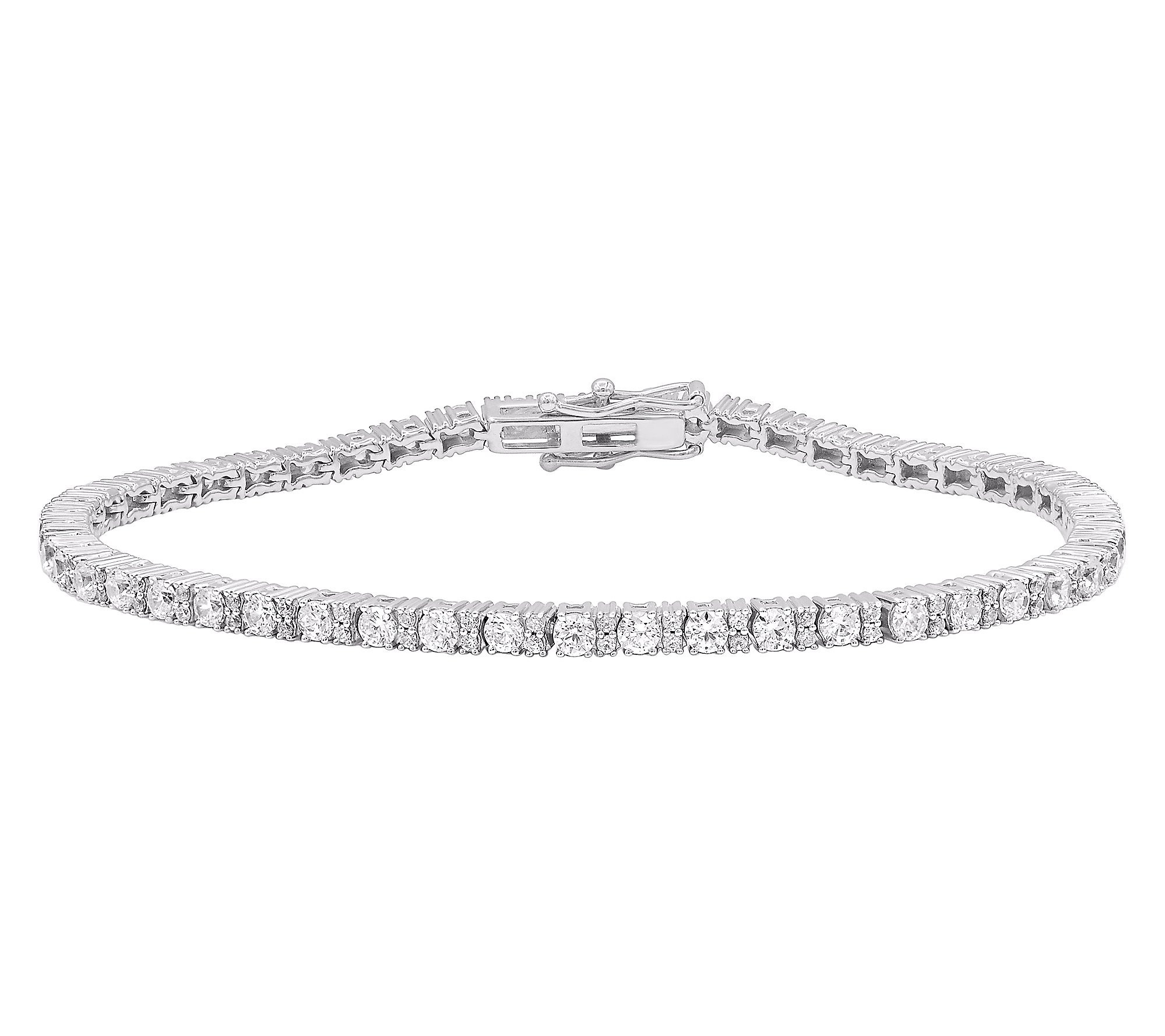 Affinity Diamonds 3.00 cttw Tennis Bracelet, St erling Silver | QVC