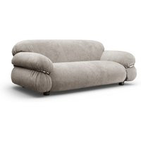 Sesann Sofa | Two Seater Sofa Chenille Helios-Feathered Beige Grey | Eternity Modern