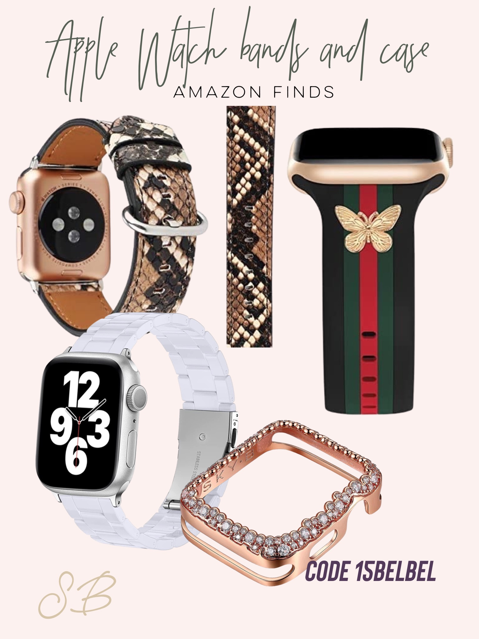 Apple Watch bands amazon bands Apple Watch case code 15belbel 

#LTKunder50 #LTKunder100 #LTKsalealert