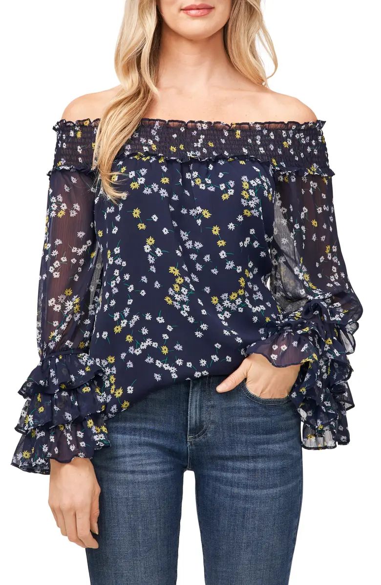 Scattered Daisies Off the Shoulder Blouse | Nordstrom