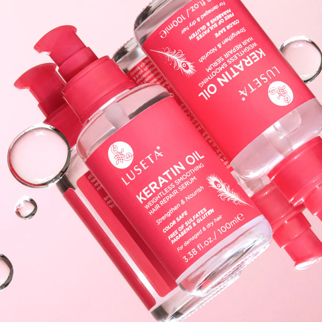 Keratin Oil Hair Repair Serum | Luseta Beauty