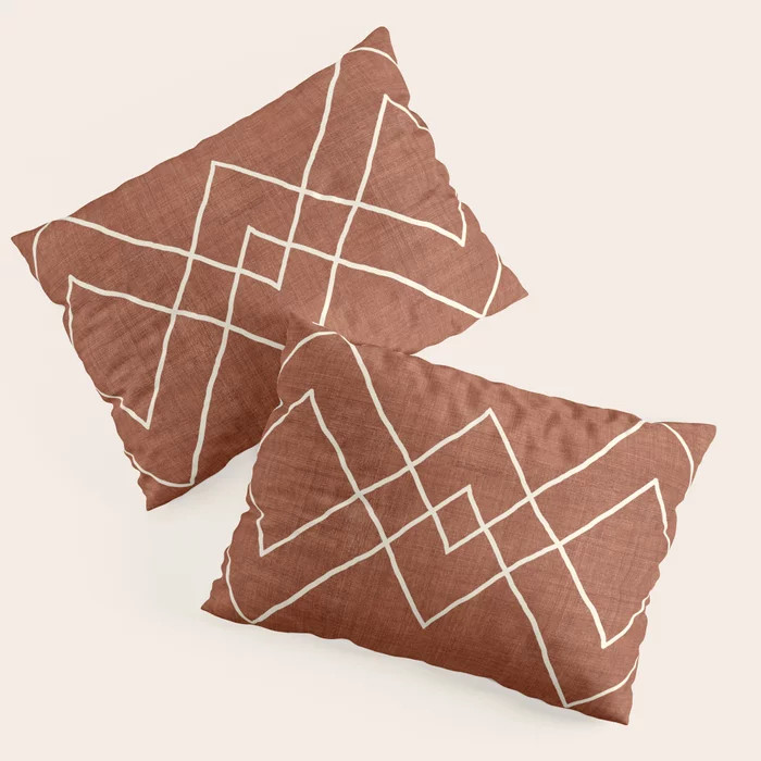 Nudo in Rust Pillow Sham by House of HaHa | Society6