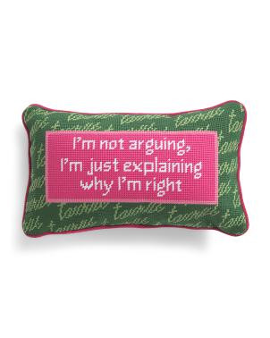 9x15 Taurus Needlepoint Pillow | TJ Maxx