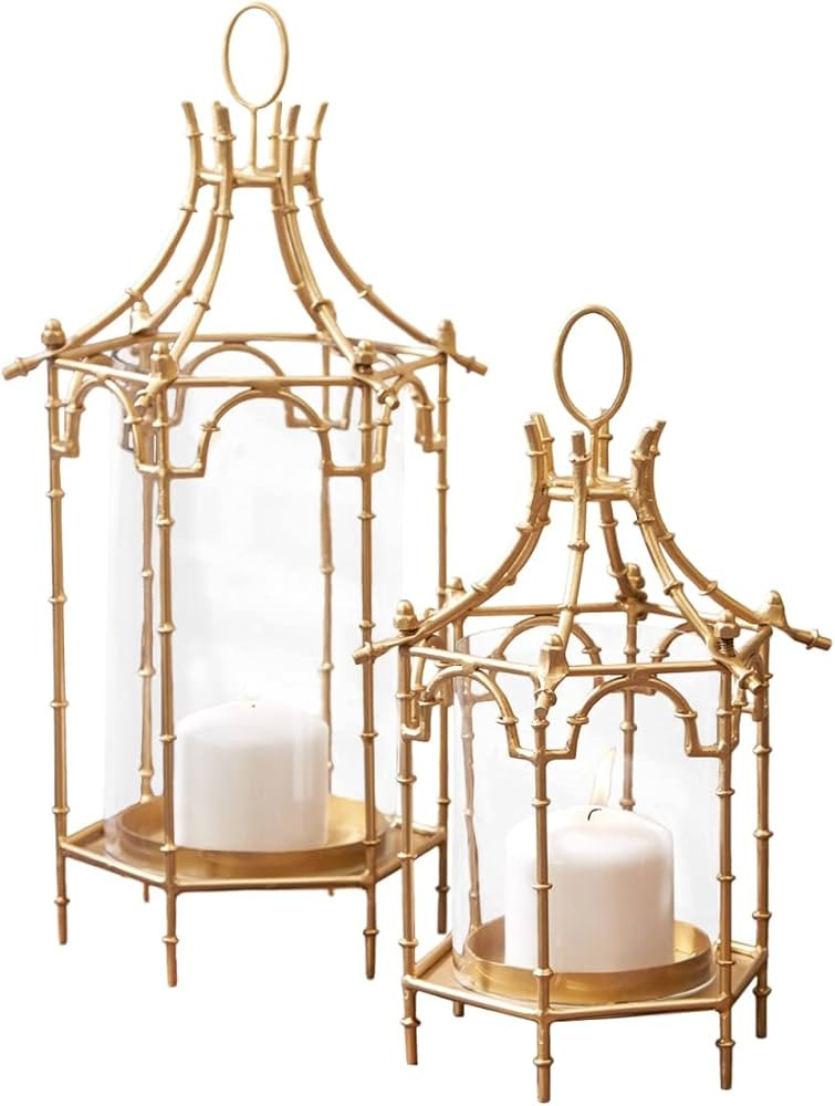 Two's Company Brighton Set of 2 Pagoda Lanterns | Amazon (US)