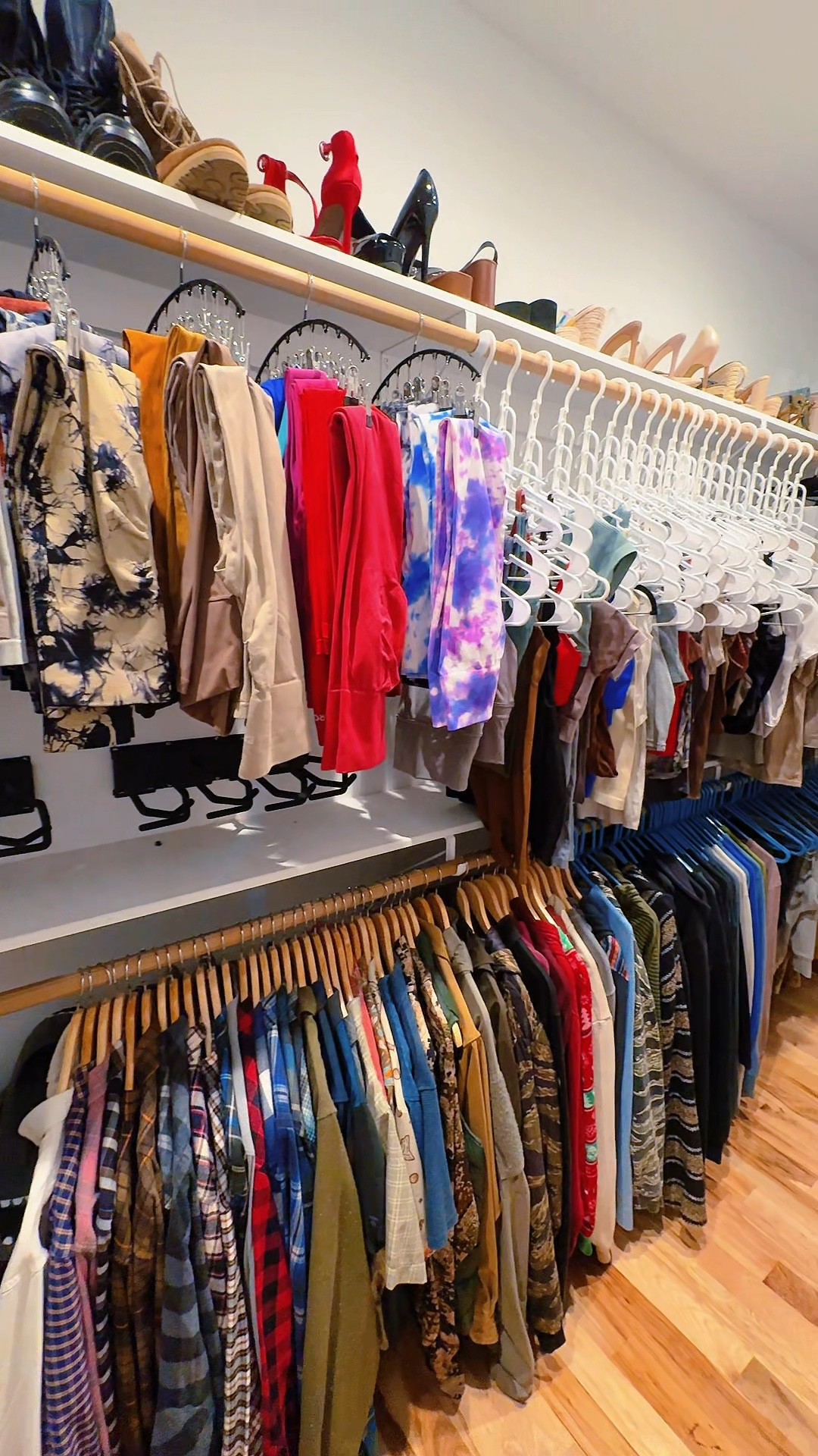 my closet is all gym clothes and sneakers 🫣 but I'm kind enough to let my husband have room for his clothes too 😇

#LTKOver40 #LTKHome #LTKActive