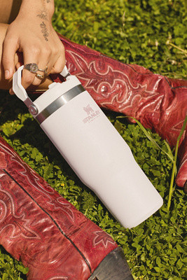 Stanley Rose Quartz Classic Iceflow Flip Straw 0.89L Tumbler - Pink 880ml at Urban Outfitters | Urban Outfitters UK