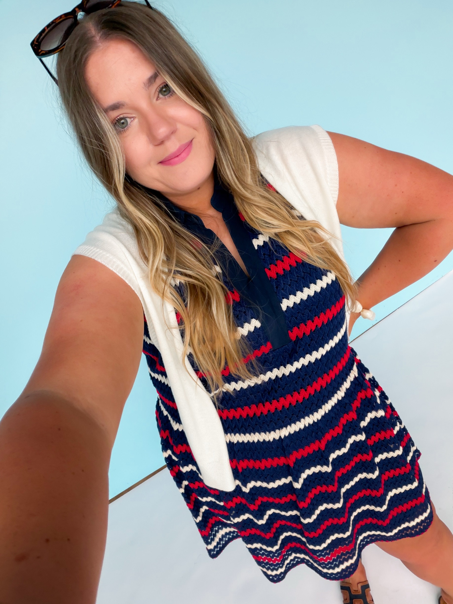 SSYS just dropped the cutest Americana collection and it’s the perfect mix of preppy, playful, and a little western 🤠🇺🇸 I love the red, white, and navy crochet details on this dress — it feels festive without being too over-the-top, and it’s so easy to style for Memorial Day, the 4th of July, summer cookouts, lake weekends, or a casual country concert look. I wear an XXL in everything!

Americana style, SSYS new arrivals, SSYS Americana collection, red white and blue outfit, patriotic outfit idea, Memorial Day outfit, 4th of July outfit, preppy summer outfit, western inspired style, crochet dress, summer dress, midsize style, midsize fashion, casual summer outfit, lake weekend outfit, country concert outfit, summer fashion, affordable fashion

#LTKMidsize #LTKootd