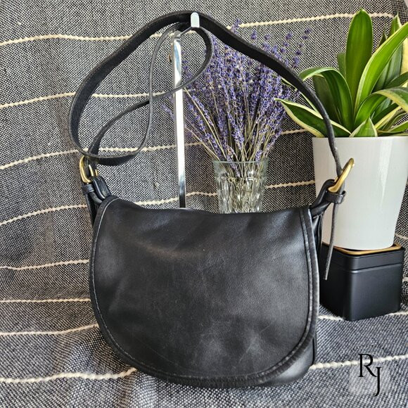 Coach 4150 Fletcher Bag – Vintage Black Leather Crossbody (1998 Costa Rica) | Poshmark