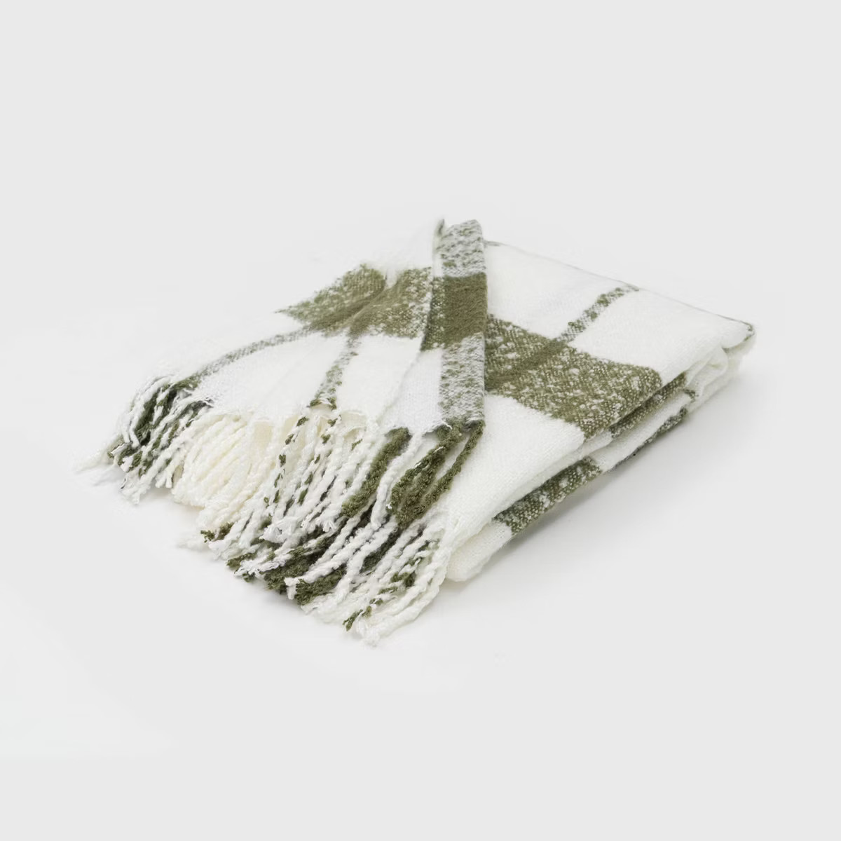 50"x60" Plaid Faux Mohair Throw Blanket - Evergrace | Target