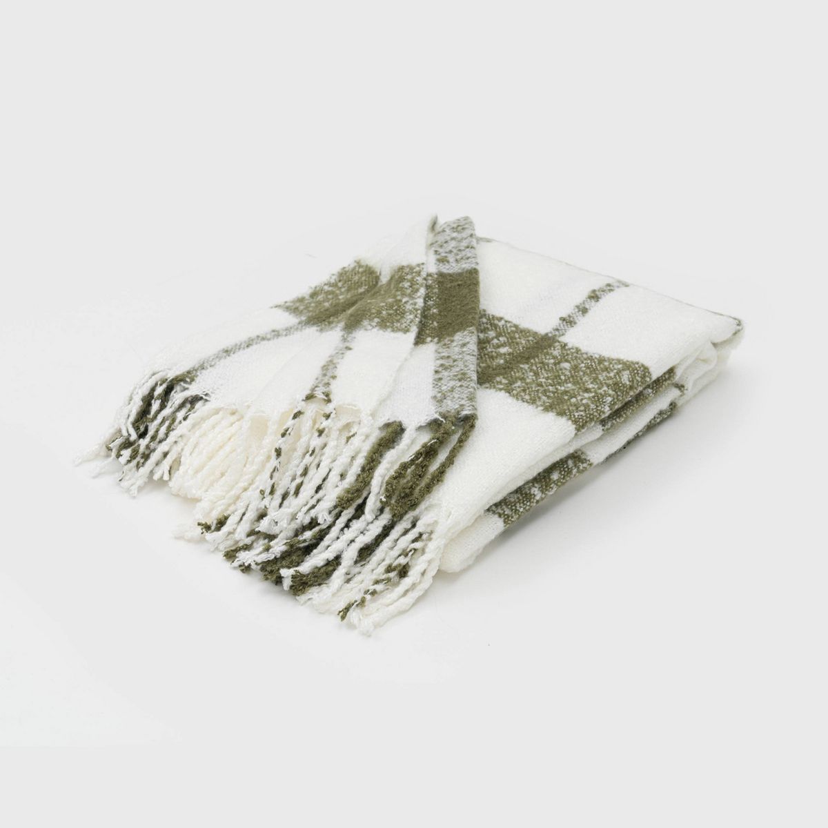 50"x60" Plaid Faux Mohair Throw Blanket - Evergrace | Target